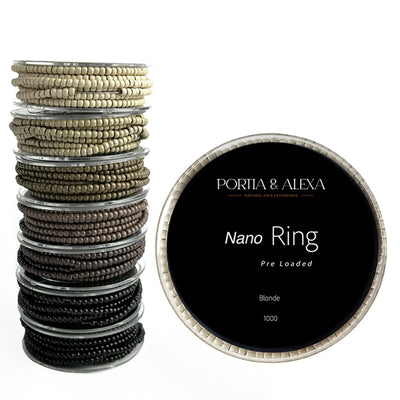 Pre Loaded Nano Rings Beads for Hair Extensions 1000 Pcs
