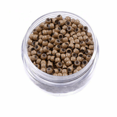 Nano Beads 3mm Silicone Lined for Hair Extensions 200 Pcs