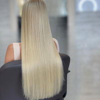 Invisible Tape Hair Extensions #60 Platinum Blonde Skin Weft