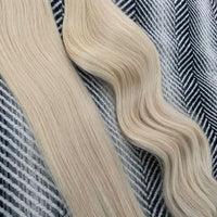 Weft Hair Extensions #1001 Pearl Blonde 17" 60 Grams