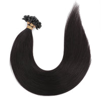 Keratin Bond Hair Extensions #1b Natural Black
