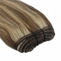 Weft Hair Extensions 25" #8/60 Ash Brown and Platinum Blonde Mix
